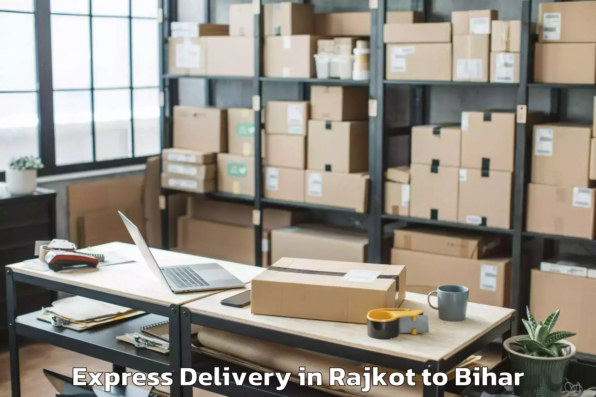 Leading Rajkot to Turkauliya Express Delivery Provider